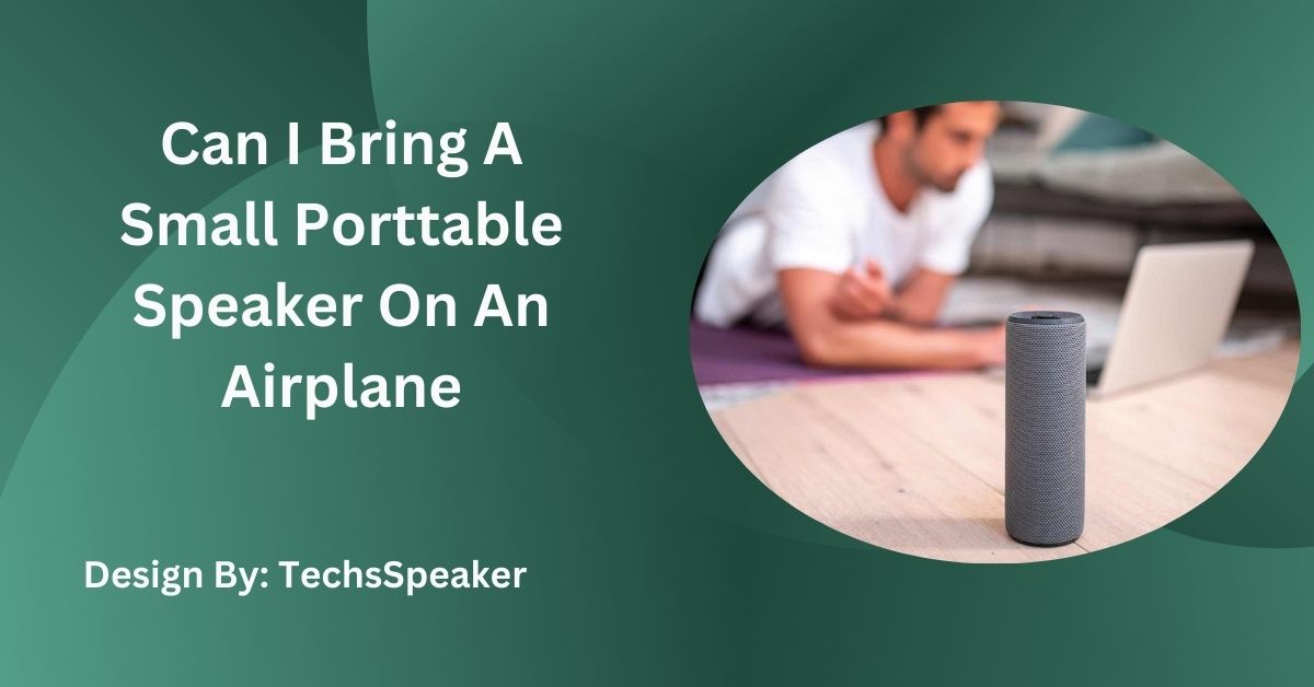 Can I Bring A Small Porttable Speaker On An Airplane